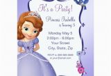 Sofia the First Custom Birthday Invitations sofia the First Birthday Invitation Zazzle Com