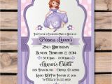 Sofia the First Personalized Birthday Invitations sofia the First Birthday Invitation Di 660 Custom
