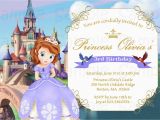 Sofia the First Personalized Birthday Invitations sofia the First Personalized Birthday Invitations Best