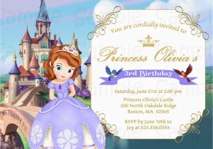 Sofia the First Personalized Birthday Invitations sofia the First Personalized Birthday Invitations Best