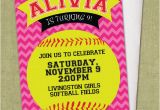 Softball Birthday Invitations Chevron softball Invitation Diy Printable Birthday Party