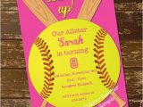 Softball Birthday Invitations softball Invitation Birthday Invitation softball Invite