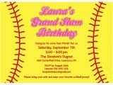 Softball Birthday Invitations softball Invitation