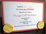 Softball Birthday Invitations softball Party Invitations softball Birthday Party