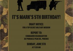 Soldier Birthday Party Invitations 40th Birthday Ideas Birthday Invitation Templates Military