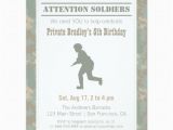 Soldier Birthday Party Invitations Army Birthday Party Invitations Invitations 4 U