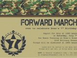 Soldier Birthday Party Invitations Army Invitation for Boys orderecigsjuice Info