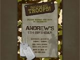 Soldier Birthday Party Invitations Military Camouflage Birthday Party Invitations Printable File