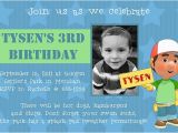 Son Birthday Invitation Wording 17 Best Images About Handy Manny Party On Pinterest