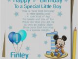 Son First Birthday Card Collection Of 1st Birthday Card Boy Personalised Godson