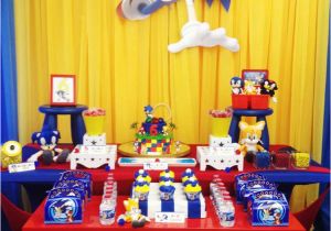 Sonic Birthday Decorations Frozen sonic Birthday Party Ideas Photo 59 Of 64