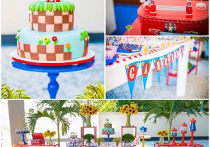 Sonic Birthday Decorations Kara 39 S Party Ideas sonic themed Birthday Party Decor