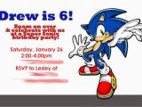 Sonic Birthday Invitation Templates sonic Birthday Invitations Best Party Ideas