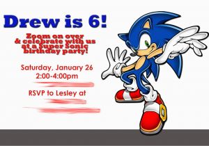 Sonic Birthday Invitation Templates sonic Birthday Invitations Best Party Ideas