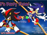 Sonic Birthday Invitation Templates sonic Invitation sonic the Hedgehog Birthday Invitation