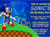 Sonic Birthday Invitation Templates sonic the Hedgehog Birthday Invitations Dolanpedia