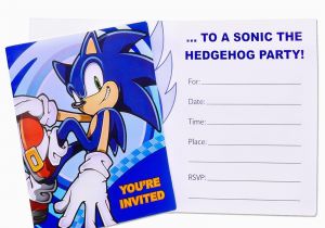 Sonic Birthday Invitation Templates sonic the Hedgehog Invitations Birthdayexpress Com