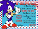 Sonic Birthday Party Invitations sonic Birthday Invitations Best Party Ideas