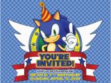 Sonic the Hedgehog Birthday Invitations 40 Best sonic Party Images On Pinterest sonic Party