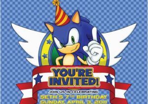 Sonic the Hedgehog Birthday Invitations 40 Best sonic Party Images On Pinterest sonic Party
