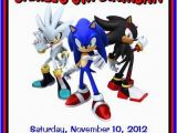 Sonic the Hedgehog Birthday Invitations sonic the Hedgehog Personalized Birthday by