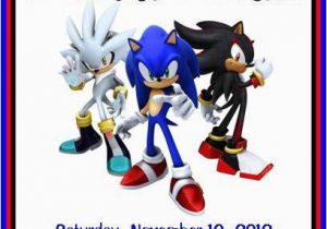Sonic the Hedgehog Birthday Invitations sonic the Hedgehog Personalized Birthday by