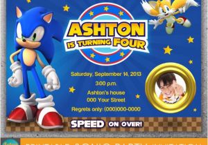 Sonic the Hedgehog Birthday Invitations Unavailable Listing On Etsy