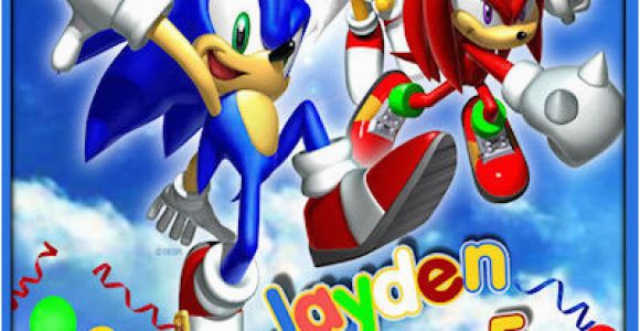 Sonic the Hedgehog Birthday Party Invitations sonic Invitation sonic the Hedgehog Birthday Invitation