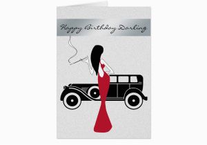 Sophisticated Birthday Cards sophisticated Elegant Chic Woman Happy Birthday Card