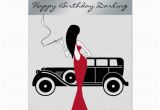 Sophisticated Birthday Cards sophisticated Elegant Chic Woman Happy Birthday Card