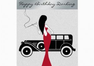 Sophisticated Birthday Cards sophisticated Elegant Chic Woman Happy Birthday Card Zazzle