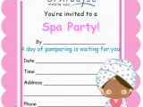 Spa Birthday Party Invitations for Kids Kids Spa Party Invitations Pool Design Ideas
