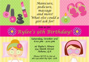 Spa Birthday Party Invitations for Kids Spa Party Invitations are Easy to Make You Can Start
