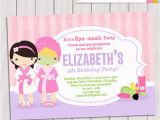 Spa Birthday Party Invitations Printables Free 20 Spa Party Invitations Psd Vector Eps Jpg Download