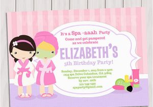 Spa Birthday Party Invitations Printables Free 20 Spa Party Invitations Psd Vector Eps Jpg Download