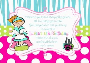 Spa Birthday Party Invitations Printables Free Free Printable Spa Birthday Party Invitation