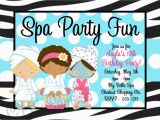 Spa Birthday Party Invitations Printables Free Printable Spa Party Invitations Home Party Ideas