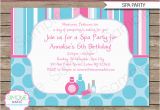 Spa Birthday Party Invitations Printables Free Spa Birthday Party Invitations Decorations