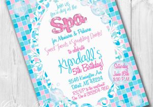 Spa Birthday Party Invitations Printables Free Spa Birthday Party Invitations Party Invitations Templates