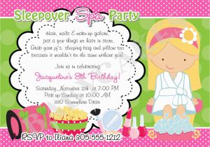 Spa Birthday Party Invites Girl Spa Party Invitations Home Party Ideas