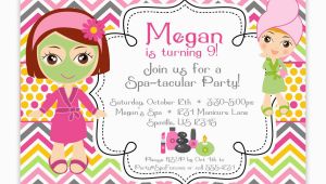 Spa Birthday Party Invites Spa Party Invitations Party Invitations Templates