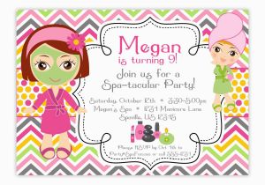Spa Birthday Party Invites Spa Party Invitations Party Invitations Templates