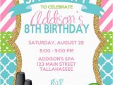 Spa Day Birthday Invitations Best 25 Spa Party Invitations Ideas On Pinterest Thank