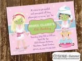 Spa Day Birthday Invitations Spa Birthday Invitation Spa Day Pamper Invite Girls