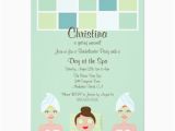 Spa Day Birthday Invitations Spa Day Bachelorette Party Invitation Zazzle Com