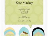 Spa Day Birthday Invitations Spa Day Invitation Polka Dot Invitations