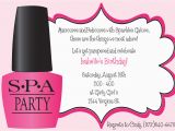 Spa Day Birthday Party Invitations 9 Best Images Of Spa Party Invitation Free Template Spa