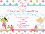 Spa Day Birthday Party Invitations Free Printable Spa Birthday Party Invitations Spa at
