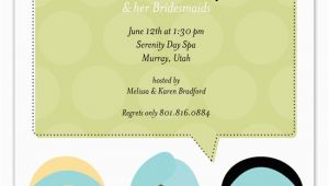 Spa Day Birthday Party Invitations Spa Day Invitation Polka Dot Invitations