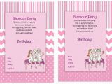 Spa themed Birthday Party Invitations Printable Spa Party Invitation Printable